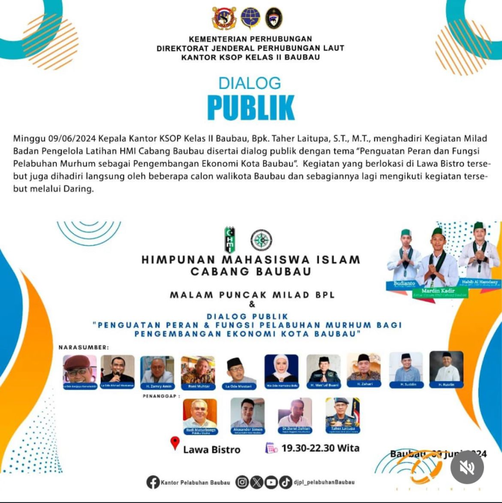 Milad Badan Pengelola Latihan HMI Cabang Baubau