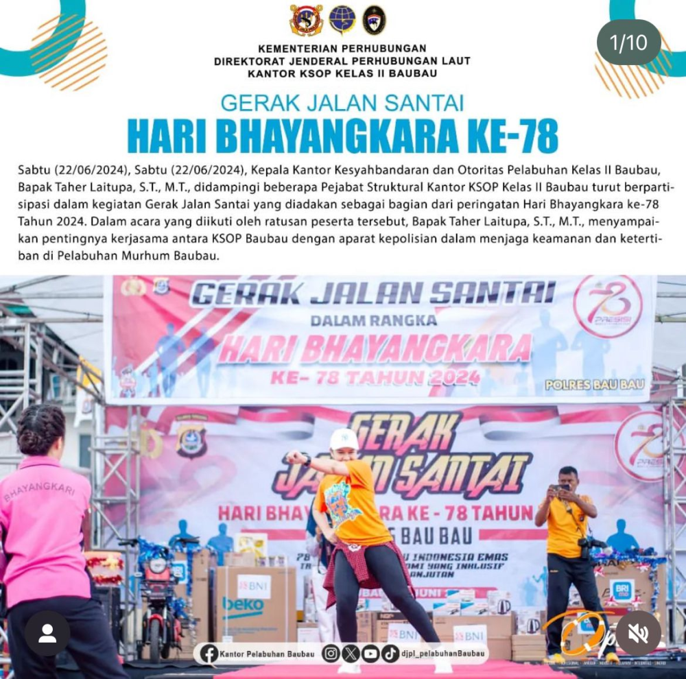 Gerak Jalan Santai Peringati Hari Bhayangkara ke-78