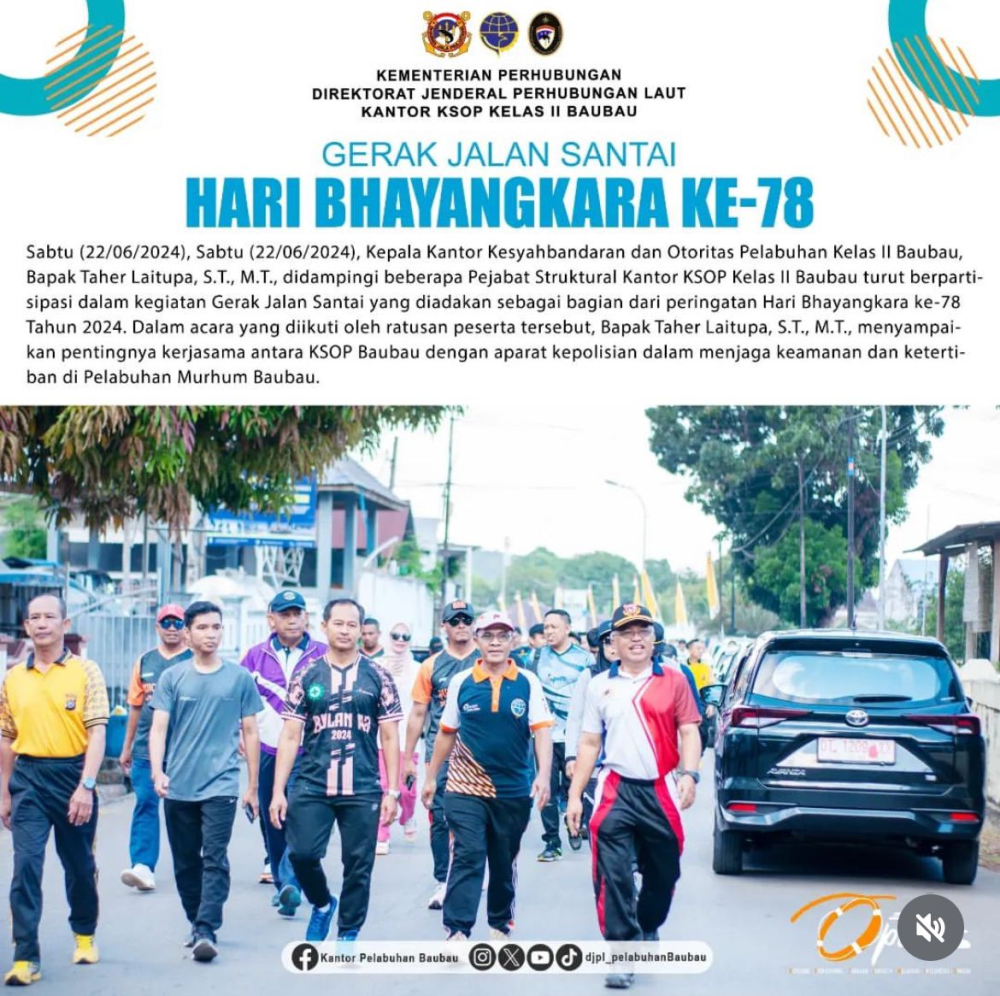Gerak Jalan Santai Peringati Hari Bhayangkara ke-78