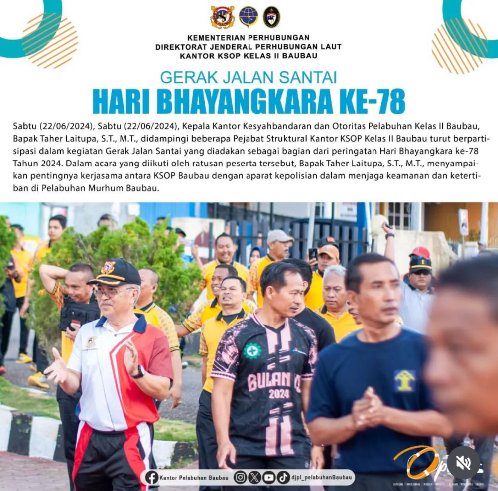 Gerak Jalan Santai Peringati Hari Bhayangkara ke-78