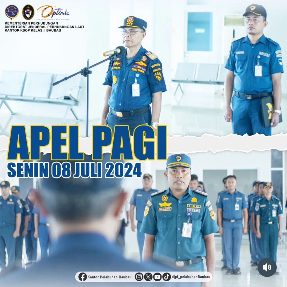 Apel pagi hari Senin, 8 Juli 2024