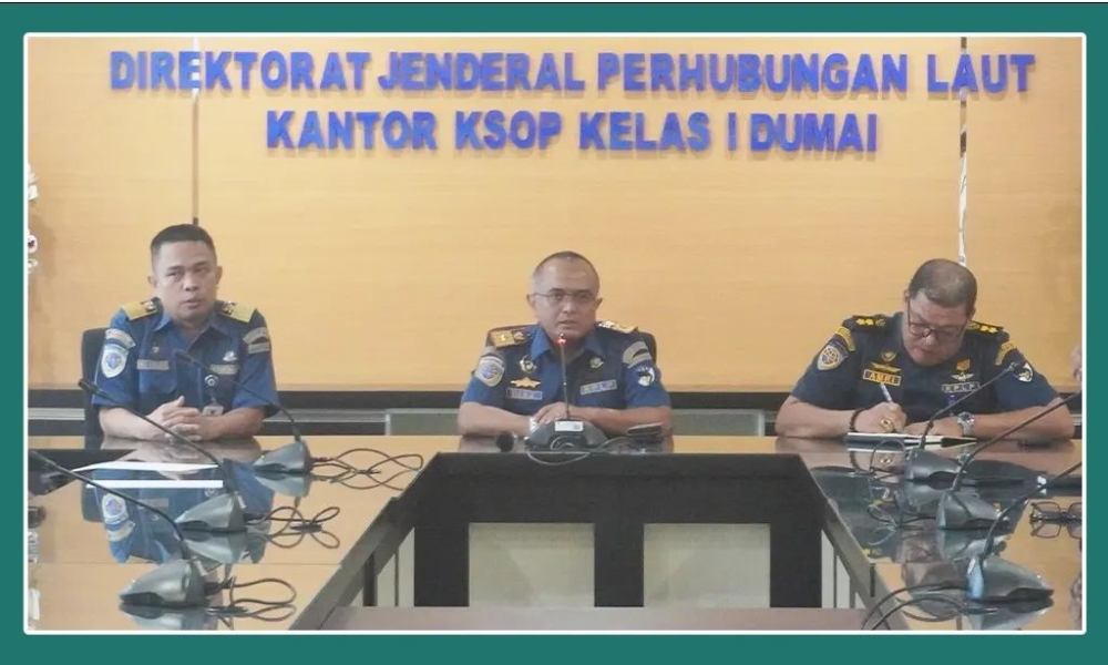 Rapat Evaluasi Kegiatan Kantor KSOP Kelas I Dumai Bulan Juli 2024
