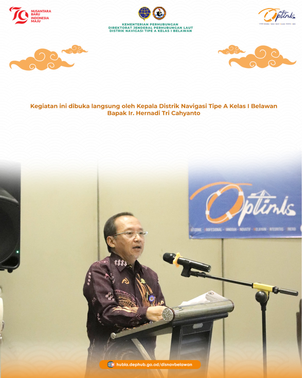 DISTRIK NAVIGASI TIPE A KELAS I BELAWAN MELAKSANAKAN ACARA SOSIALISASI SURVEI MANDIRI PENETAPAN ALUR PELAYARAN PELABUHAN TANJUNG BALAI ASAHAN