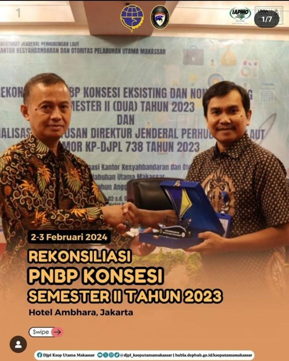 REKONSILIASI PNBP KONSESI SEMESTER II TAHUN 2023