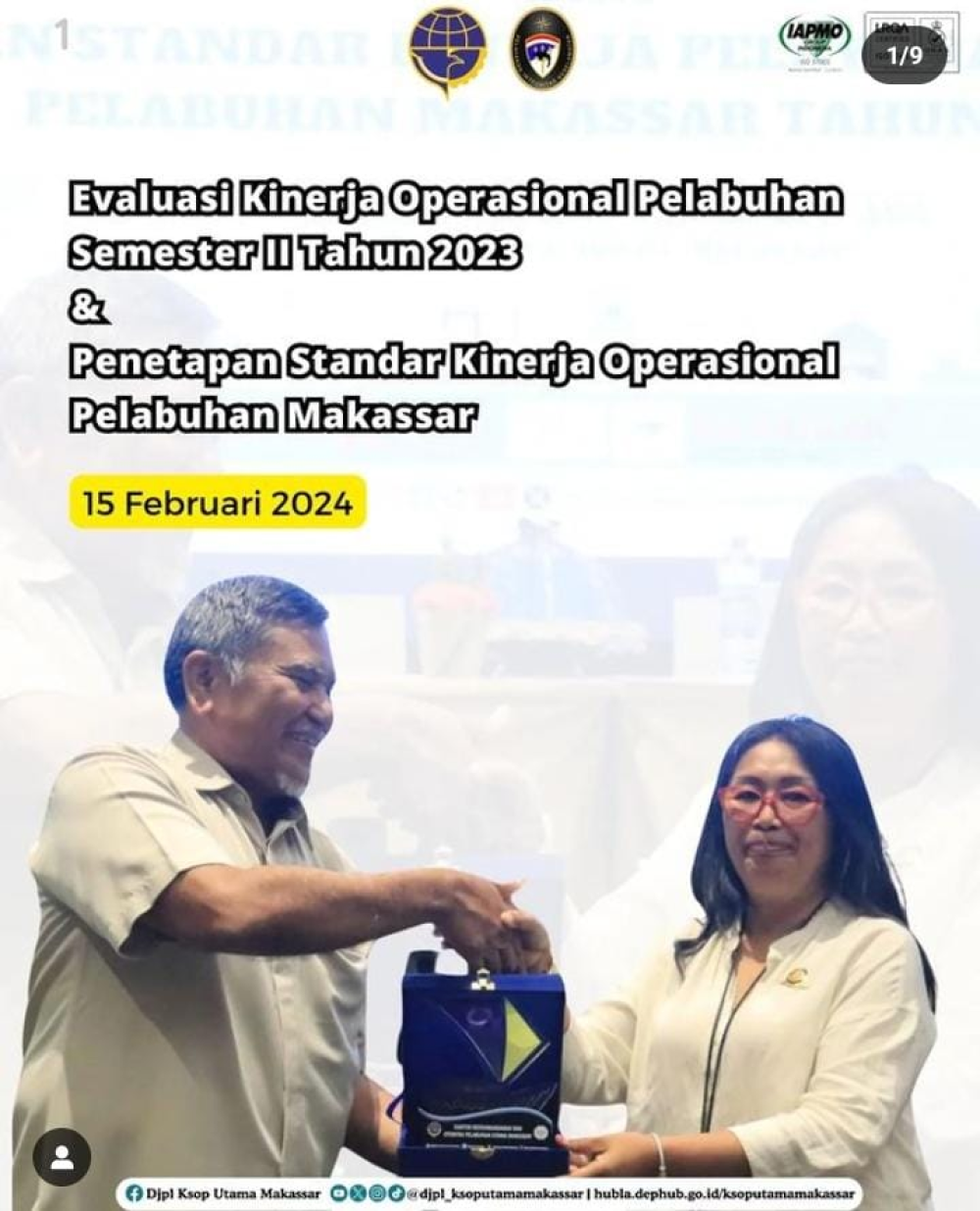Evaluasi Kinerja Operasional Pelabuhan Semester II Tahun 2023 & Penetapan Standar Kinerja Operasional Pelauhan Makassar