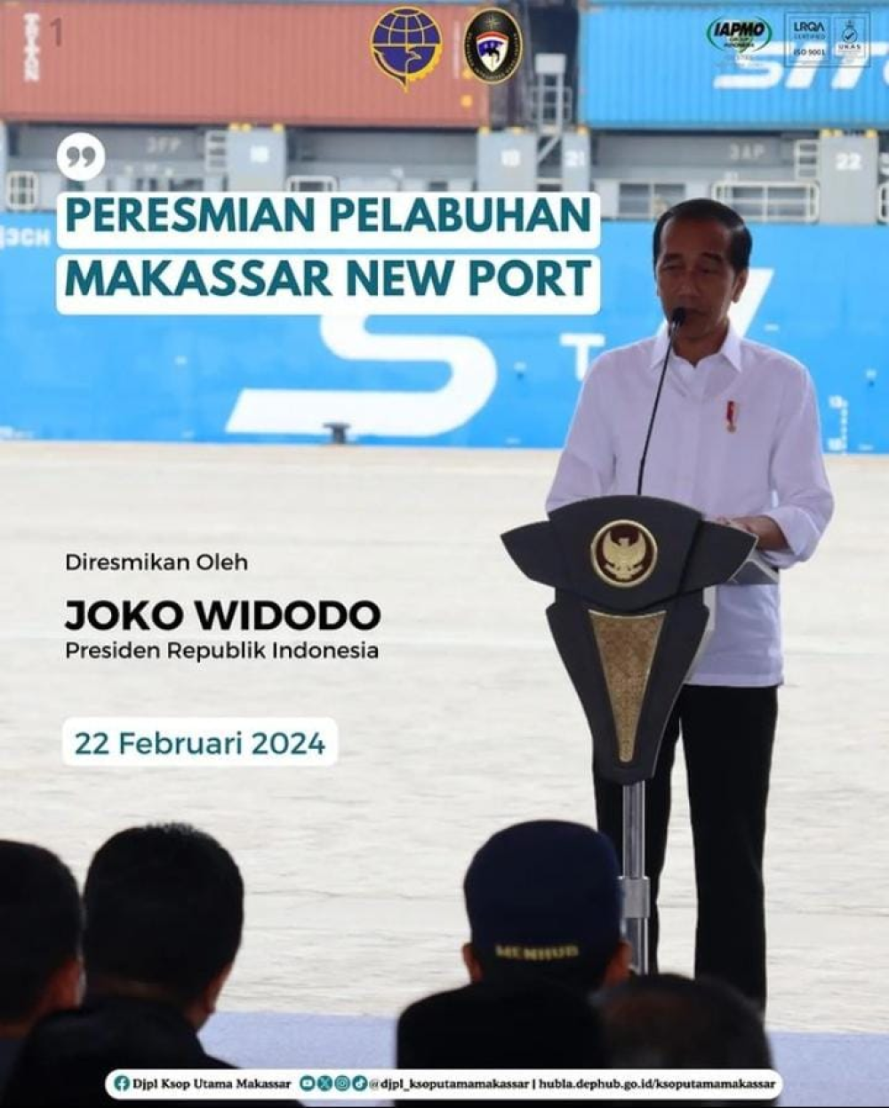 PERESMIAN PELABUHAN MAKASSAR NEW PORT