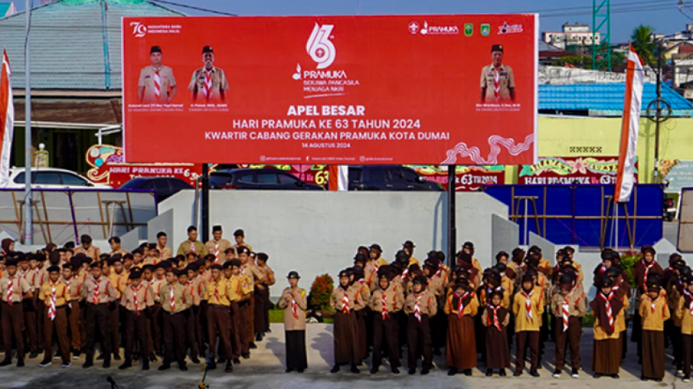 Apel Besar Peringatan Hari Pramuka Ke 63