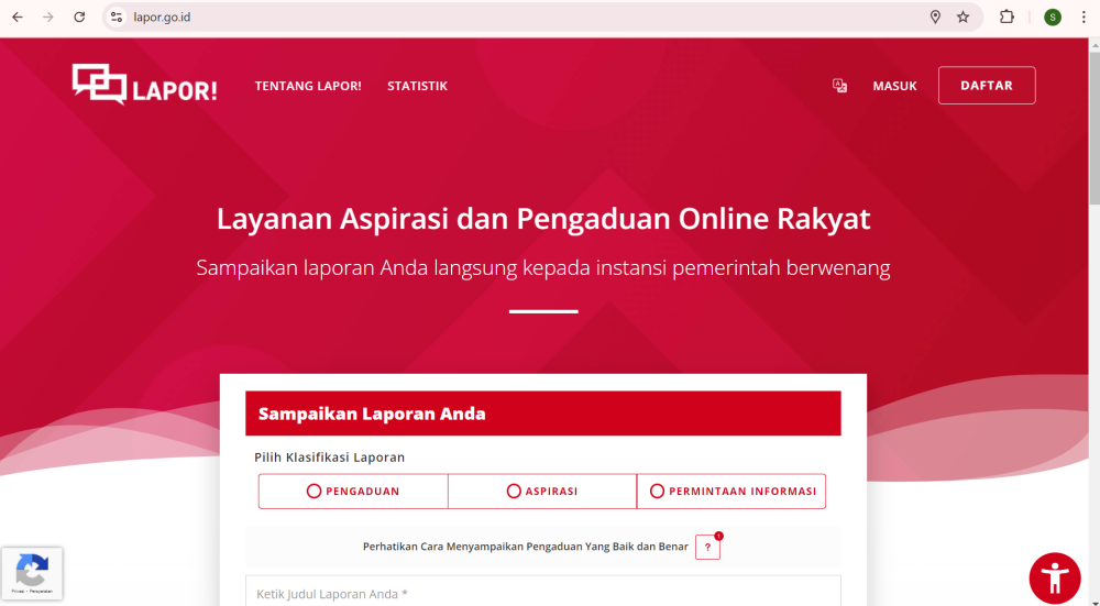 LAYANAN INFORMASI DAN PENGADUAN