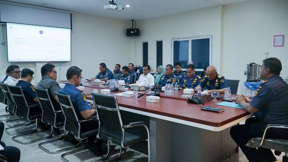 Kantor Kesyahbandaran dan Otoritas Pelabuhan Kelas II Ternate melakasanakan Focus Group Discussion (FGD) bersama UPT Dirjen Perhubungan Laut di Wilayah Maluku Utara