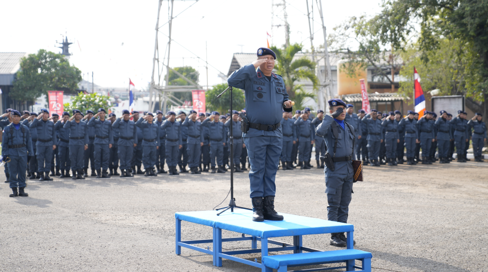 Pangkalan PLP Tanjung Priok (Sea and Coast Guard) Gelar Upacara HUT Ke-79 RI Dengan Meriah Sebagai Komitmen Wujudkan Indonesia Maju