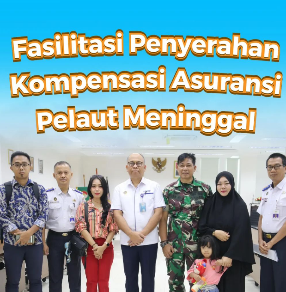 KSOP Utama Makassar Fasilitasi Penyerahan Asuransi Pelaut Meninggal