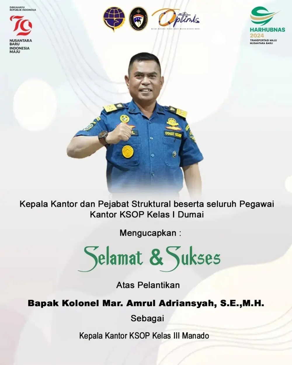 PELEPASAN KEPALA BIDANG KESELAMATAN BERLAYAR, PENJAGAAN DAN PATROLI