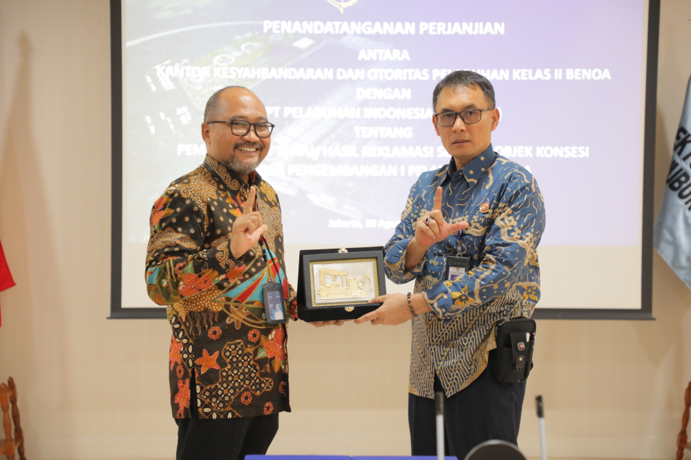 Kementerian Perhubungan dan PT. Pelindo Tandatangani Perjanjian Strategis Pemanfaatan Tanah Reklamasi di Pelabuhan Benoa
