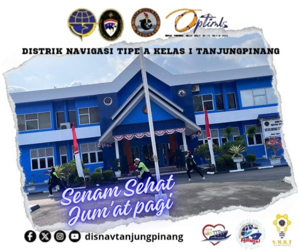 Distrik Navigasi Tipe A Kelas I Tanjungpinang mengadakan kegiatan Senam Sehat