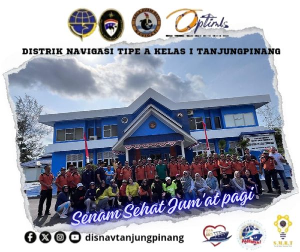 Distrik Navigasi Tipe A Kelas I Tanjungpinang mengadakan kegiatan Senam Sehat