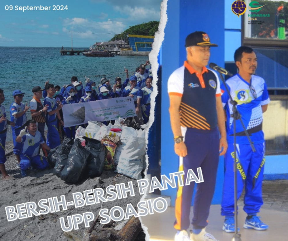 BERSIH-BERSIH PANTAI MENJADI AGENDA TAHUNAN HARHUBNAS