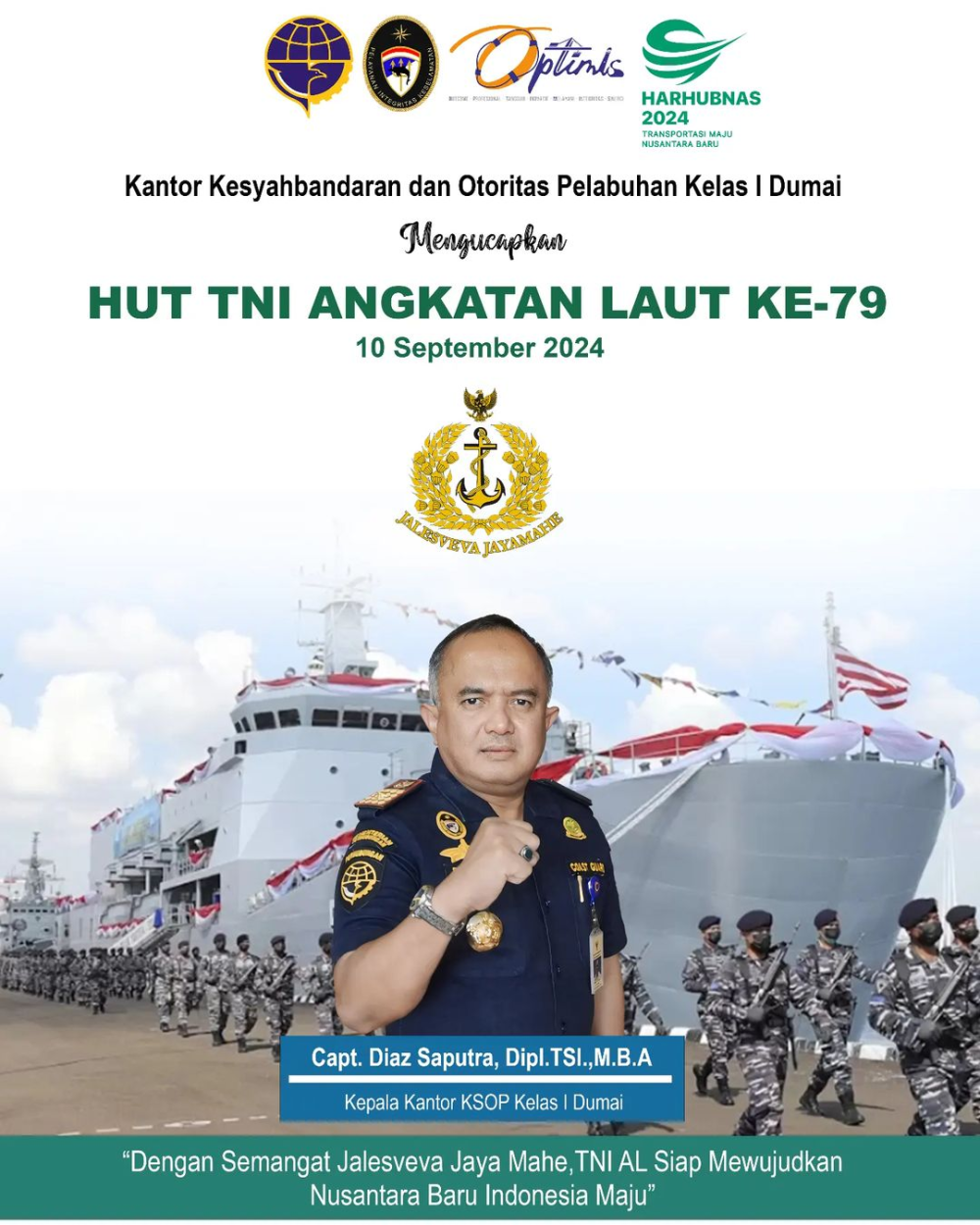 UCAPAN HUT TNI ANGKATAN LAUT KE-79