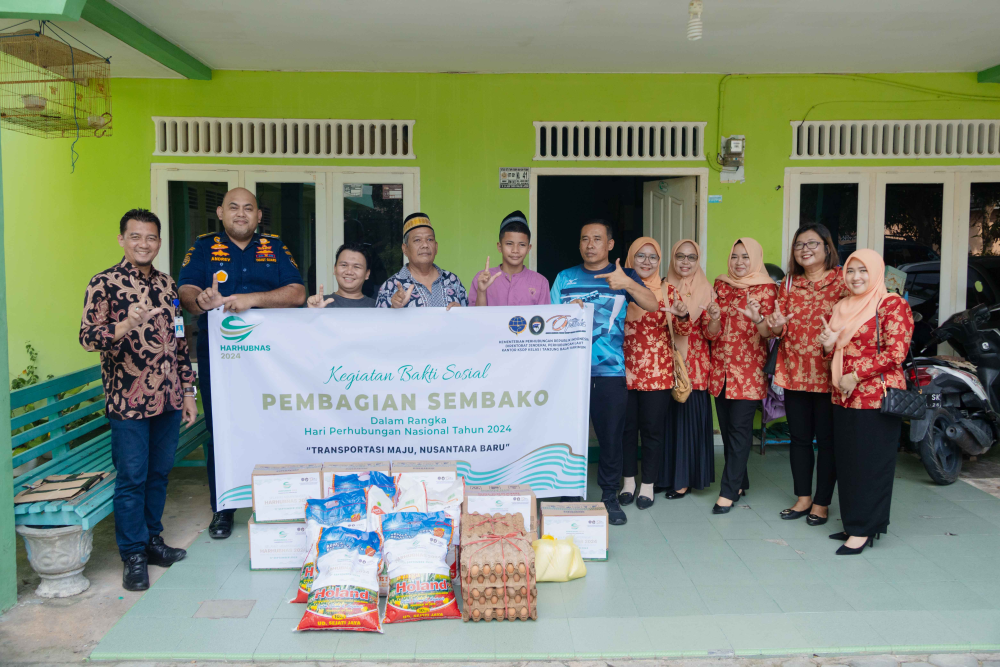 KEGIATAN BAKTI SOSIAL PEMBAGIAN SEMBAKO KEPADA DUA PANTI ASUHAN DI KABUPATEN KARIMUN DALAM RANGKA HARHUBNAS TAHUN 2024