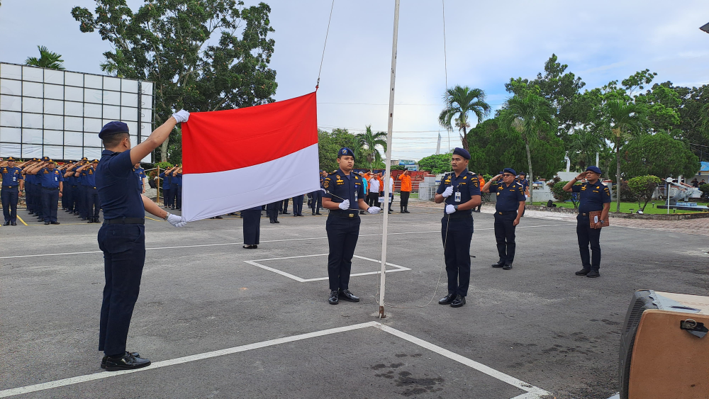 upacara bendera memperingati hari perhubungan nasional tahun 2024