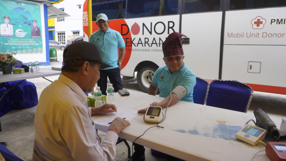 Kantor KSOP Kelas I Dumai mengikuti kegiatan Donor Darah