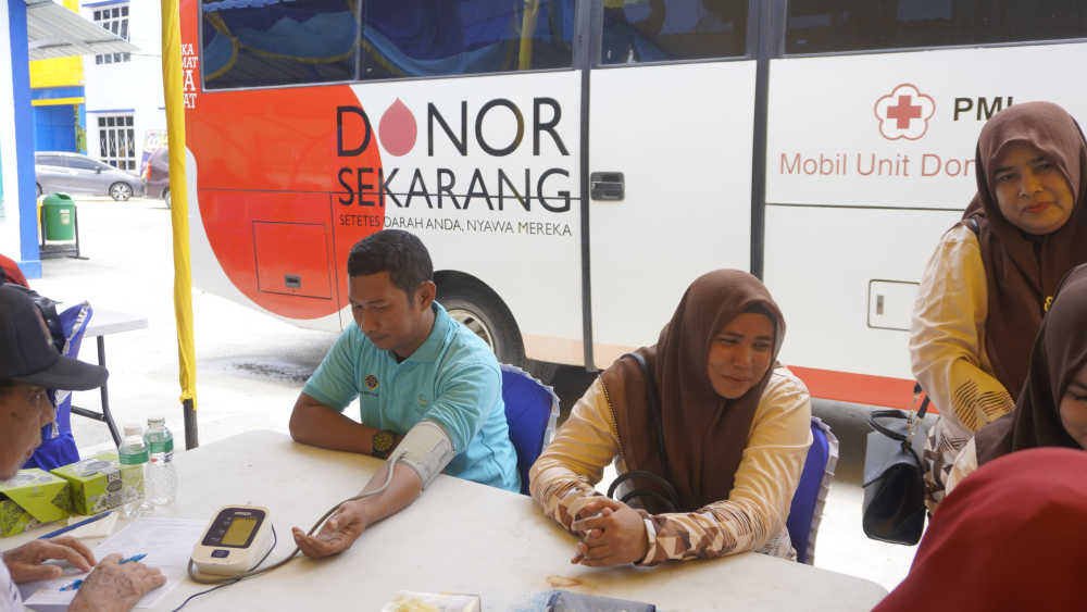 Kantor KSOP Kelas I Dumai mengikuti kegiatan Donor Darah