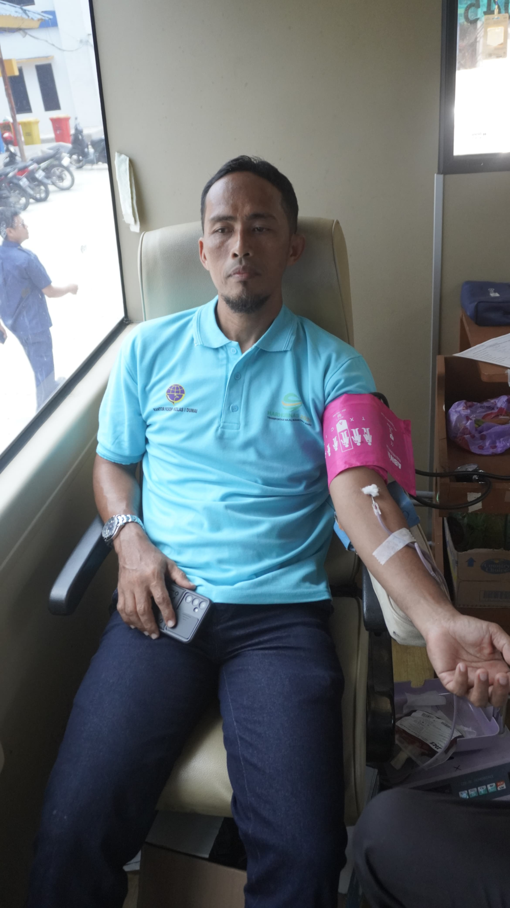 Kantor KSOP Kelas I Dumai mengikuti kegiatan Donor Darah
