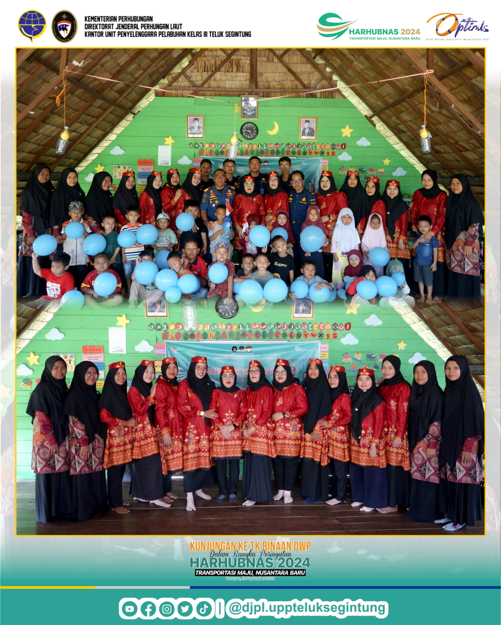 KUNJUNGAN TK BINAAN DWP KANTOR UPP KELAS III TELUK SEGINTUNG