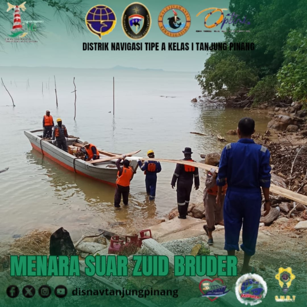 Kegiatan Aplousing Tim KN.Jadayat di Menara Suar Zuid Bruder
