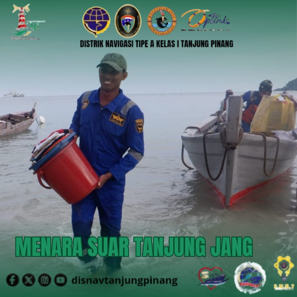 Kegiatan Aplousing Tim Armada KN.Jadayat di Menara Suar Tanjung Jang