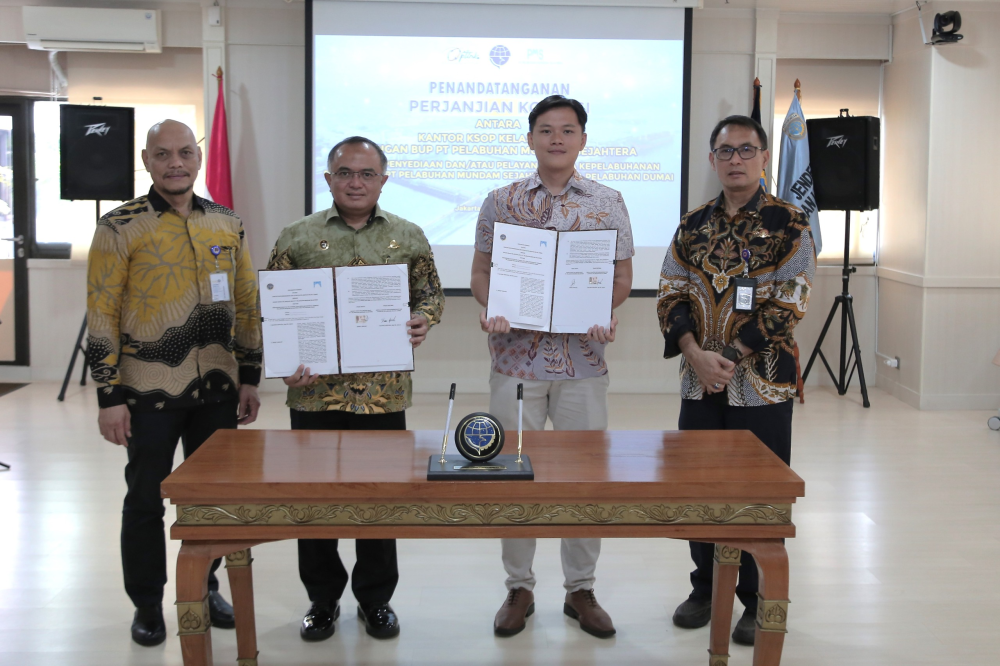 Kerja Sama Strategis Tingkatkan Efisiensi Pelabuhan Dumai, Kementerian Perhubungan dan PT. Pelabuhan Mundam Sejahtera Menandatangani Perjanjian Konsesi