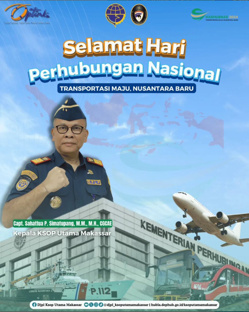 Dalam semangat Hari Perhubungan Nasional, mari kita bangun Nusantara Baru dengan transportasi yang maju! Ayo kita ciptakan sistem transportasi masa depan yang lebih inklusif, aman, selamat, nyaman dan berkelanjutan!