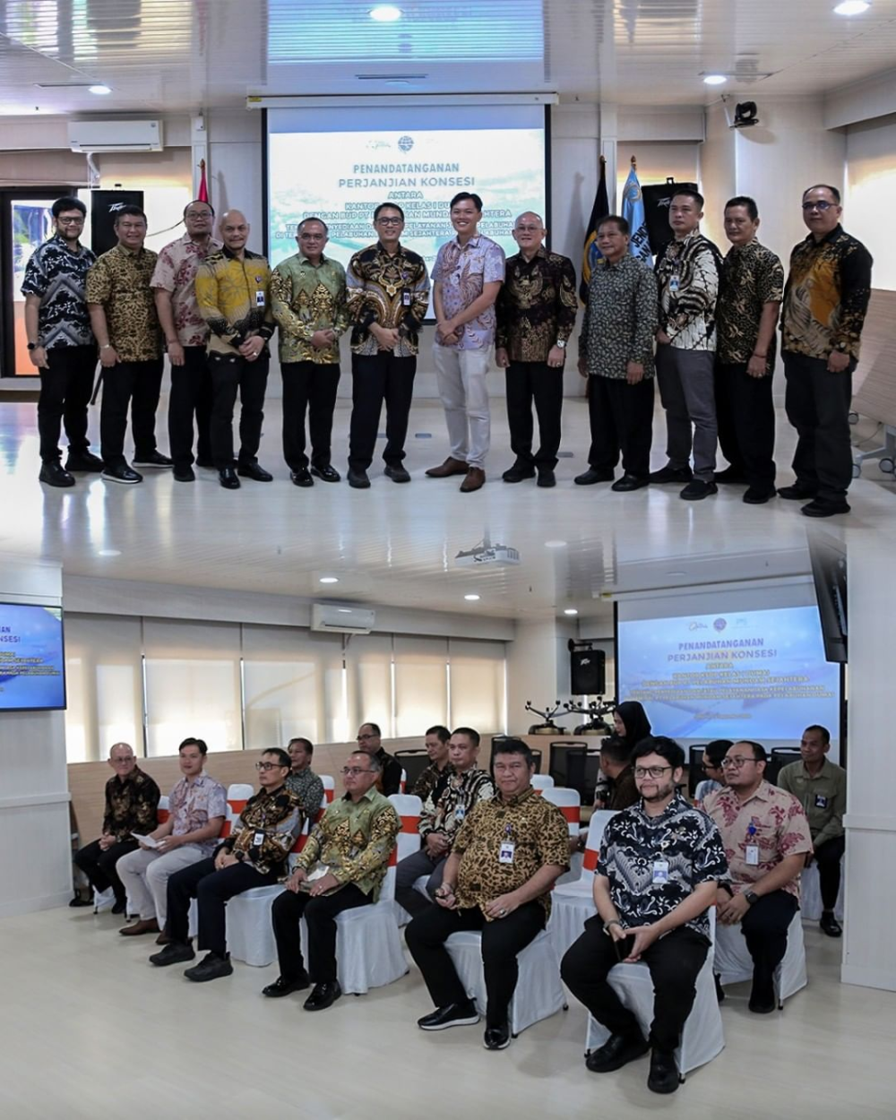 PENANDATANGANAN PERJANJIAN KONSESI ANTARA KSOP KELAS I DUMAI DENGAN BUP PT. PELABUHAN MUNDAM SEJAHTERA