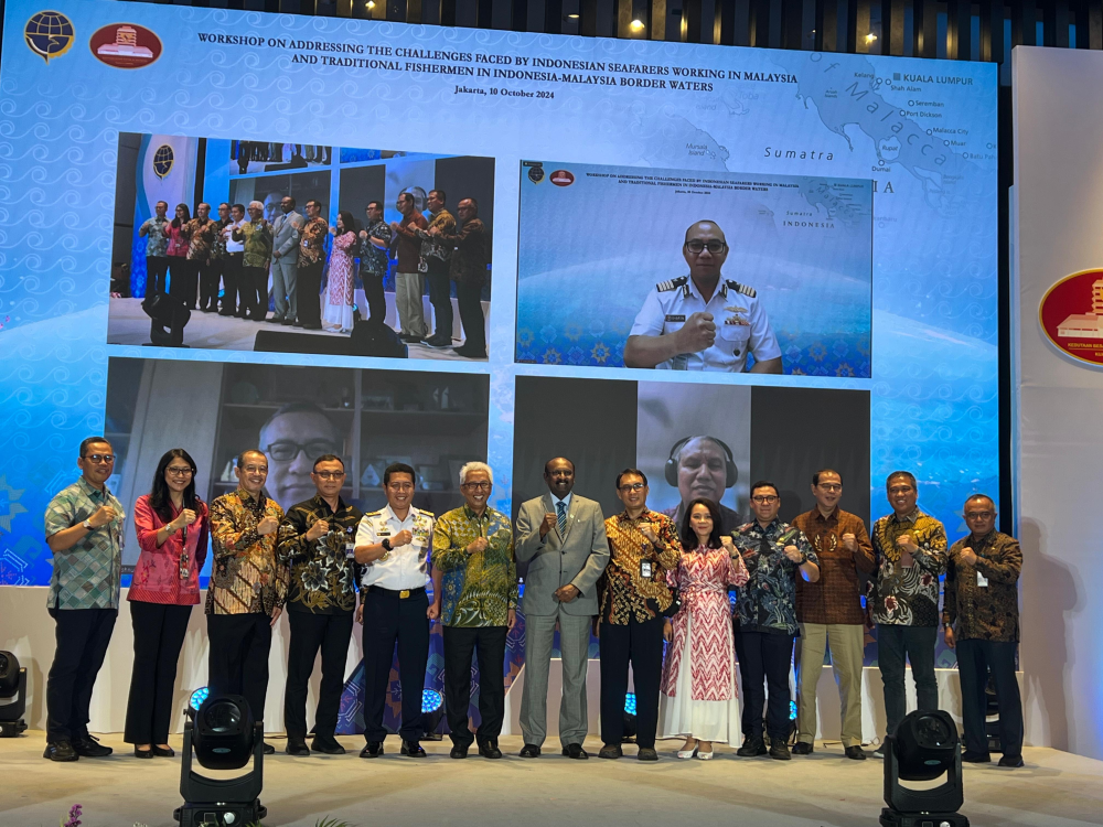 WORKSHOP ON ADDRESSING THE CHALLENGES FACED BY INDONESIAN SEAFARERS WORKING IN MALAYSIA AND TRADITIONAL FISHERMEN IN INDONESIA-MALAYSIA BORDER WATERS" PADA 10 S.D 11 OKTOBER 2024.