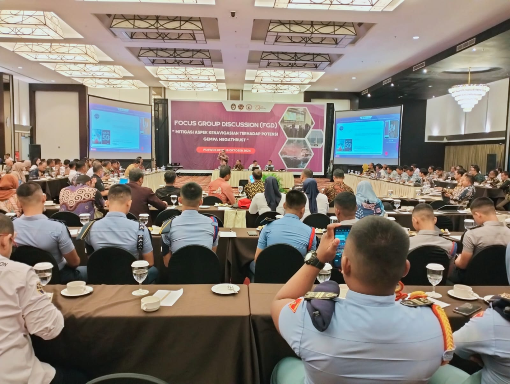 KEMENHUB SELENGGARAKAN FGD MITIGASI ASPEK KENAVIGASIAN TERHADAP POTENSI GEMPA MEGATHRUST