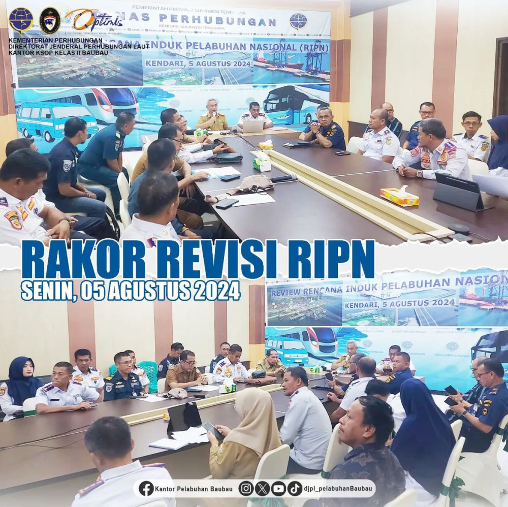 Rapat Koordinasi Review Rencana Induk Pelabuhan Nasional Wilayah Sultra