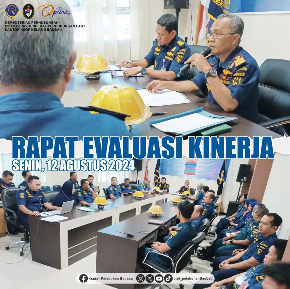RAPAT EVALUASI KINERJA KANTOR KSOP KELAS II BAUBAU