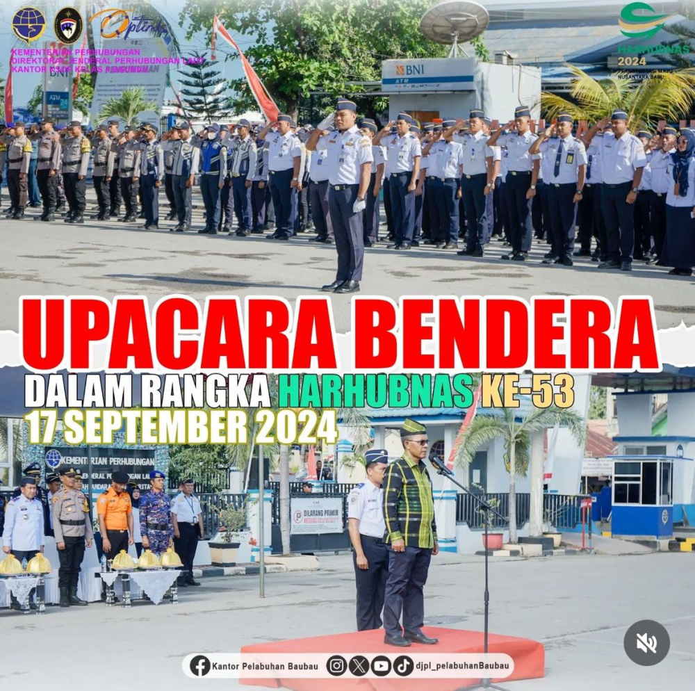 UPACARA BENDERA DALAM RANGKA HARHUBNAS 2024