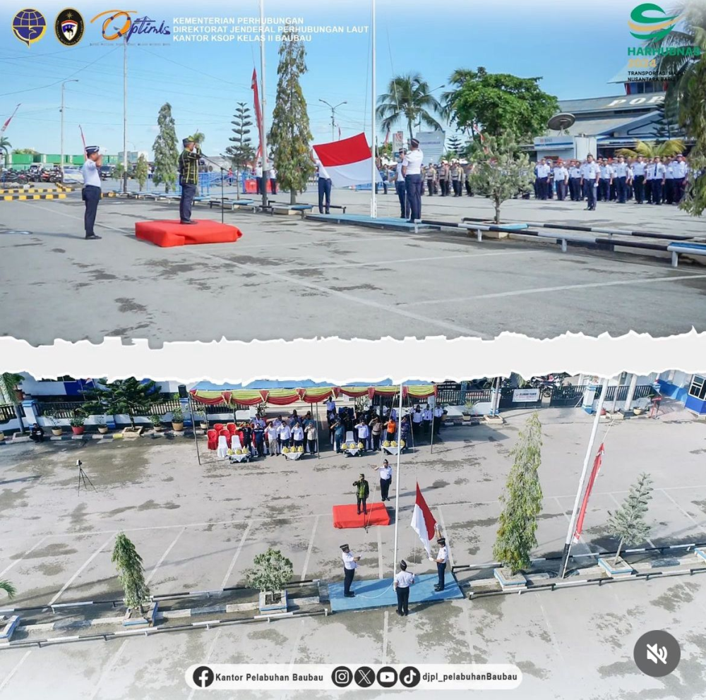UPACARA BENDERA DALAM RANGKA HARHUBNAS 2024