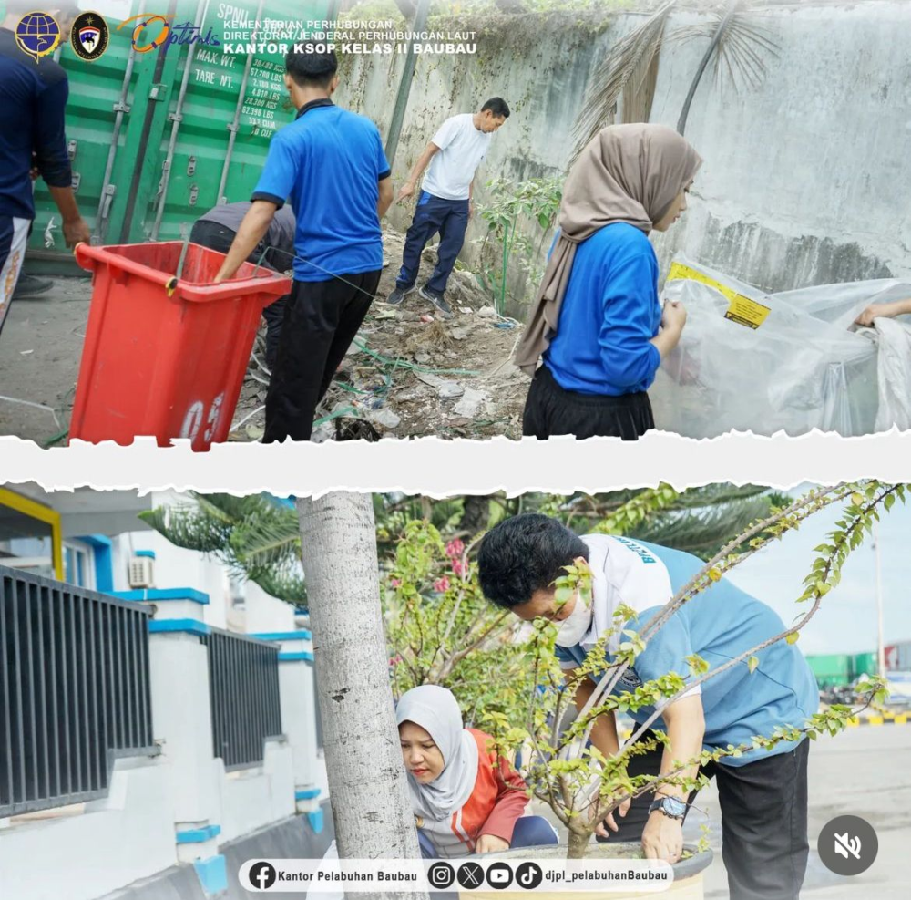 JUMAT BERSIH KANTOR KSOP KELAS II BAUBAU