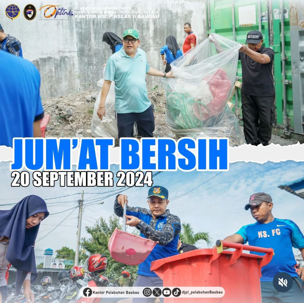 JUMAT BERSIH KANTOR KSOP KELAS II BAUBAU