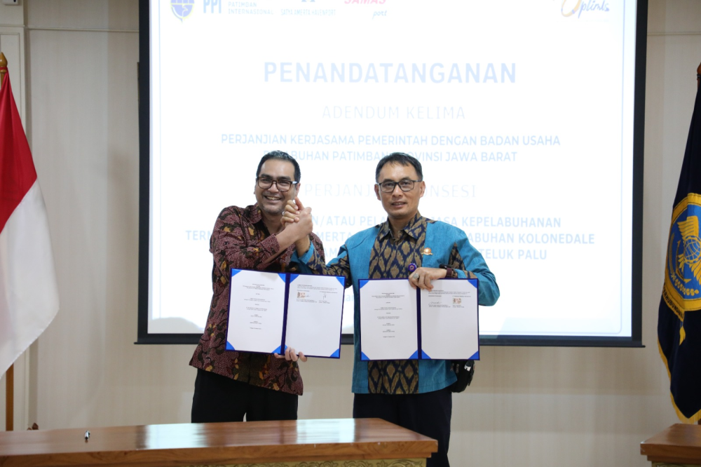 Perkuat Konektivitas Maritim, Kemenhub Tandatangani Tiga Perjanjian Strategis Pelabuhan