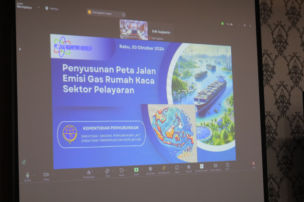 Penyusunan peta Jalan emisi rumah kaca sektor pelayaran