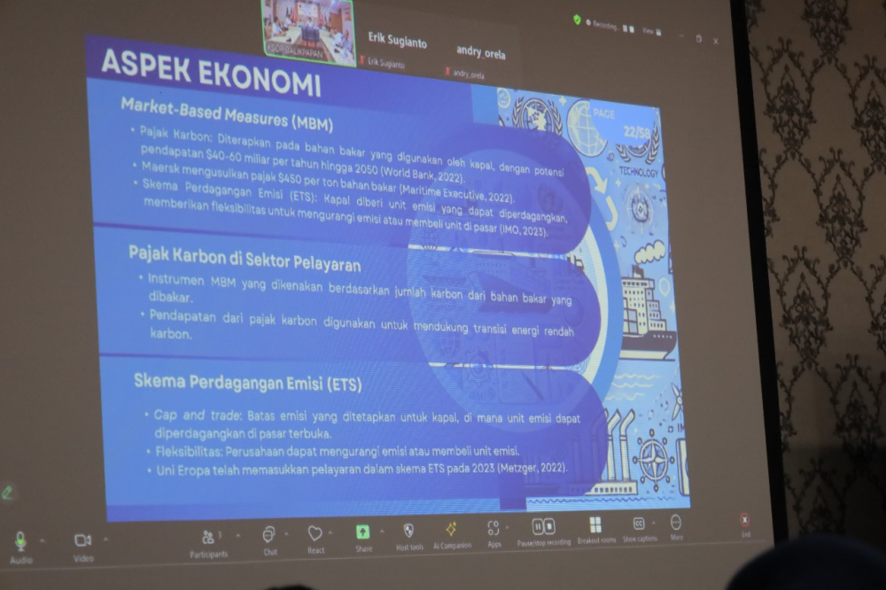 Penyusunan peta Jalan emisi rumah kaca sektor pelayaran