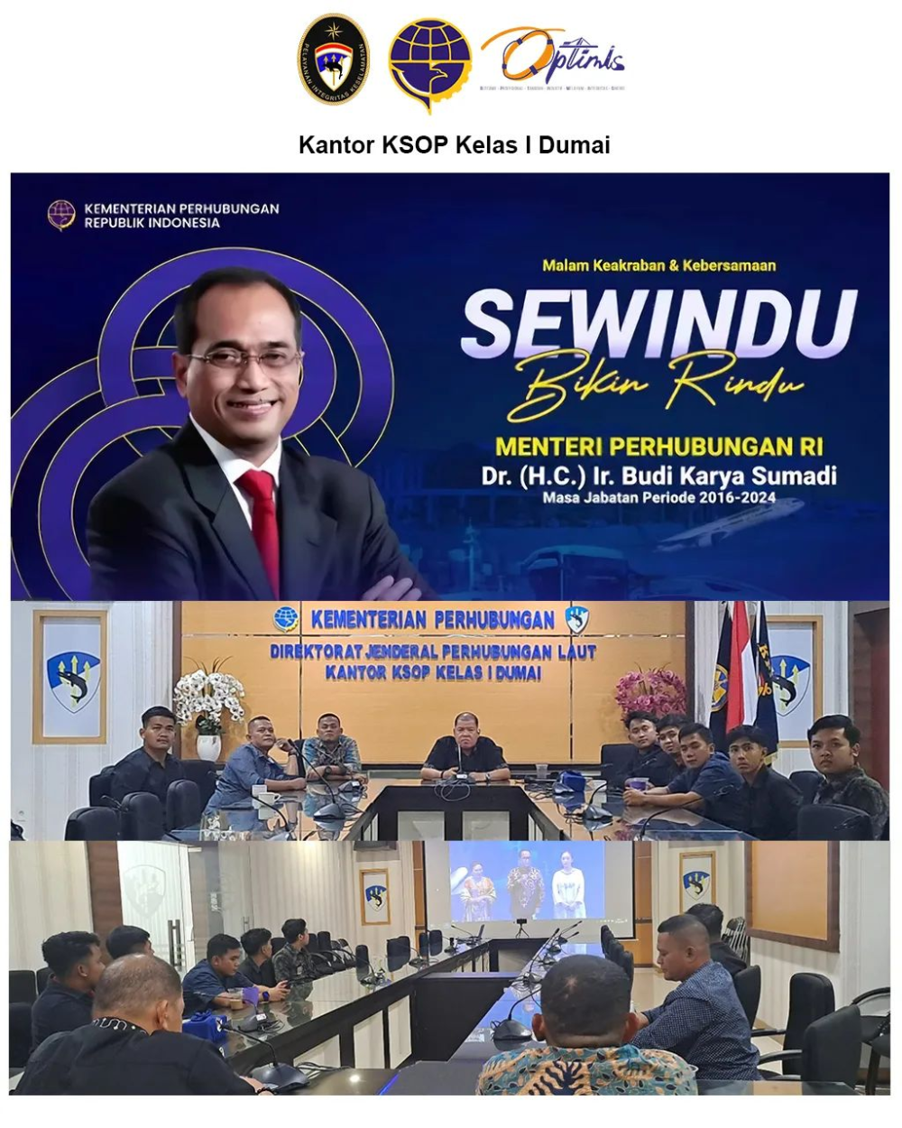 SEWINDU Bikin Rindu bersama Menteri Perhubungan Republik Indonesia