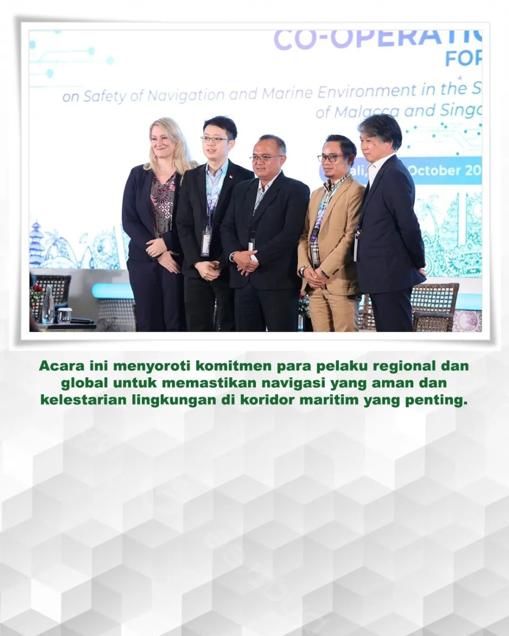 15 TH CO-OPERATION FORUM on Safety of Navigation and Marine Environment in the Straits of Malacca and Singapore
