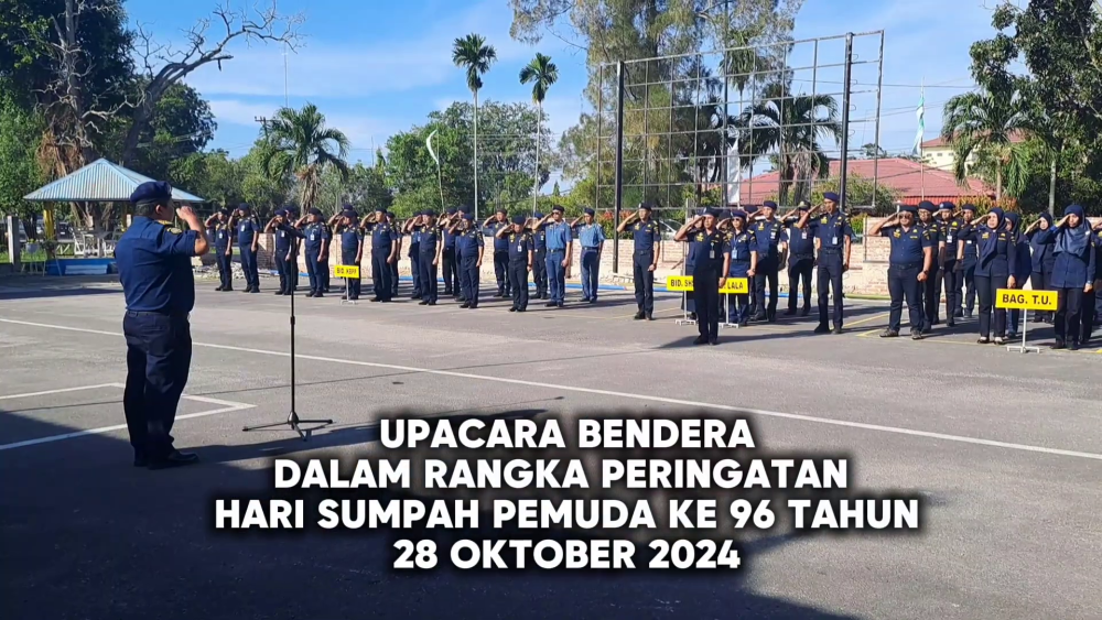 UPACARA BENDERA DALAM RANGKA PERINGATAN HARI SUMPAH PEMUDA YANG KE 96 TAHUN