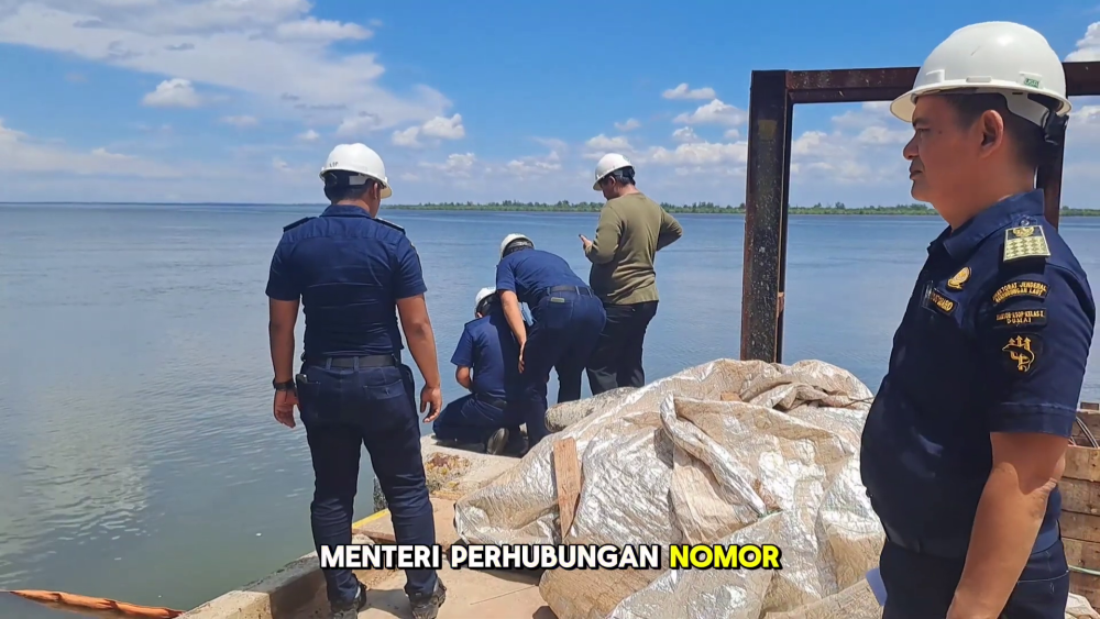 KANTOR KSOP KELAS I DUMAI MELAKUKAN PENGUKURAN LUAS PENGGUNAAN PERAIRAN DI TERSUS PT. S A P