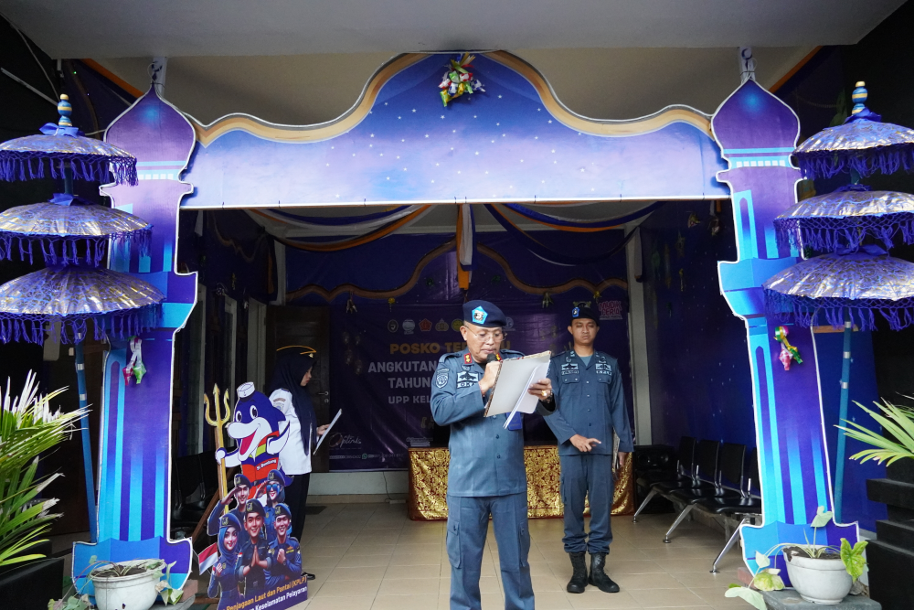 Apel Pembukaan Posko Lebaran 2024