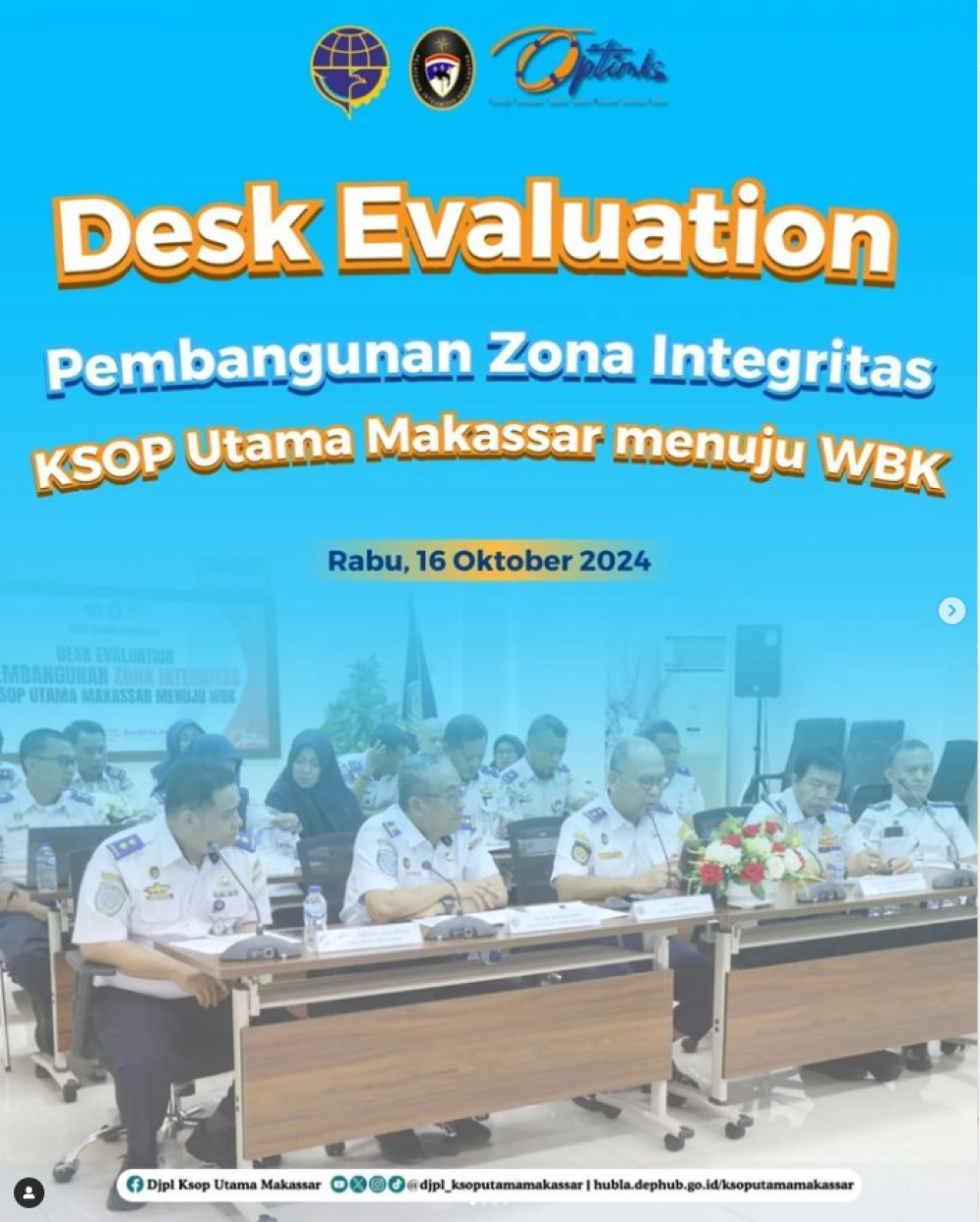 Desk Evaluation Pembangunan ZI WBK KSOP Utama Makassar