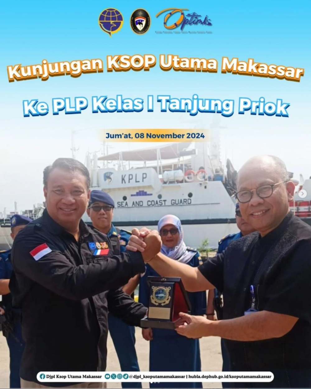 Kunjungan KSOP Utama Makassar ke PLP Kelas I Tanjung Priok